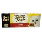 Fancy Feast Classic Savory Salmon Feast 5 Plus 1