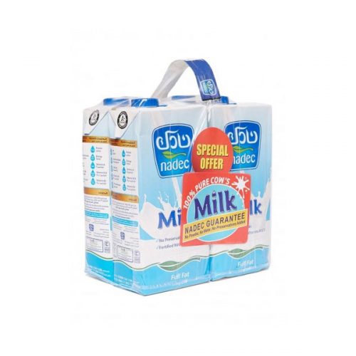 Nadec Long Life Full Cream Milk 4 x 1 liter | Nextbuy.ae