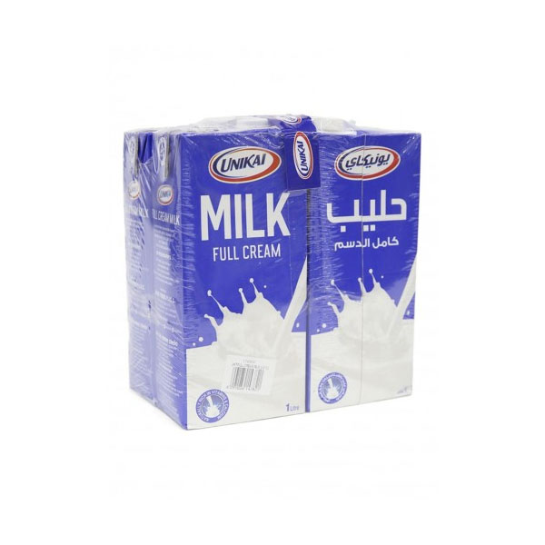 Unikai UHT Full Cream Milk 4 x 1 liter Nextbuy.ae