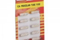 Electra 13A Procelain Tube Fuse - 10 Pieces