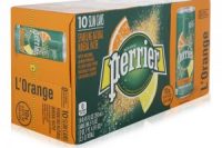 Perrier L' Orange Sparkling Water - 10 x 250 ml