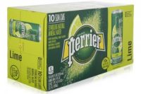 Perrier Lime Sparkling Water - 10 x 250 ml