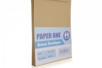 Paper One Envelopes - Brown, 20 Pieces