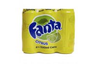 Fanta Citrus Regular Cans 6 x 330 ml