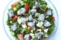 Fresh Cheese Cubes Salad With Zatar
