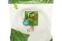 Fun Disposable Plain White Plastic Plate