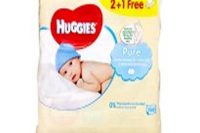 Huggies Baby Wipes Pure 2 Packs Plus  1 Pack Free