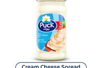 Puck Glass Jar Cream Cheese Spread Low Fat