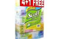Scott Facial Tissue 4 Plus 1 Free