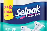 Selpak Super Soft Toilet Paper 7 Plus 2 Free Rolls