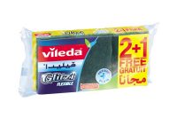Vileda Glitzi Flexible Sponge Scourer 2Pcs  1Pc Free