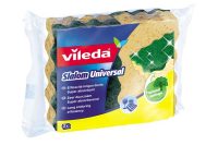 Vileda Slalom Universal Med Foam Sponge Scourer 2Pcs