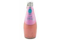 Flave Rose Milk Drink With Basil Seed Falooda
