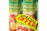 Hello Multivitamin Juice plus free 250ml Juice