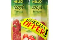 Hello Tomato Juice plus free 250ml Juice